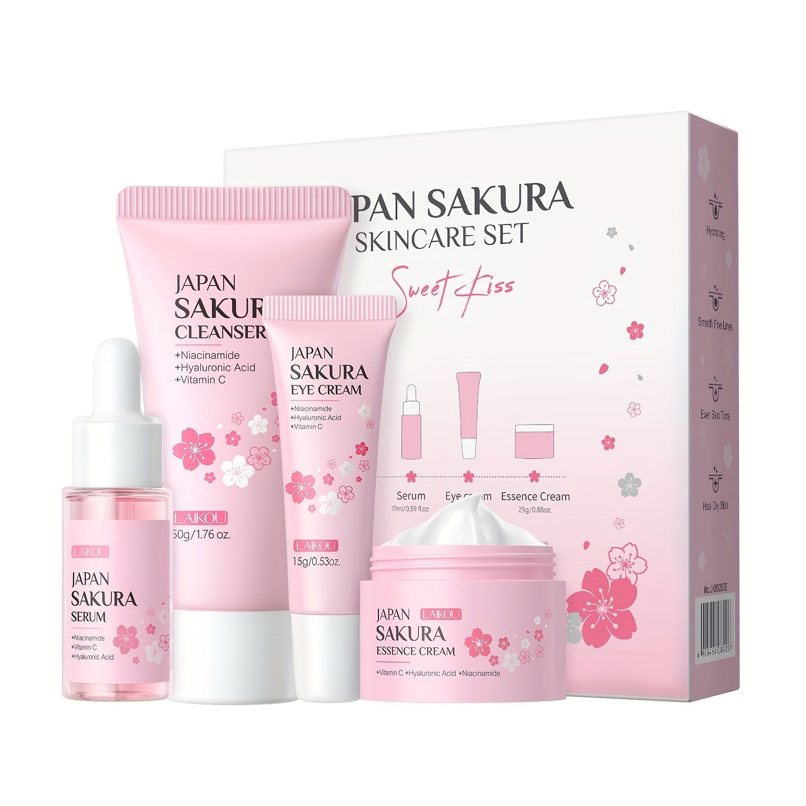 Sakura Bloom | Set de Cuidado Facial Revitalizante (4 piezas) - nexusbeauty.shop